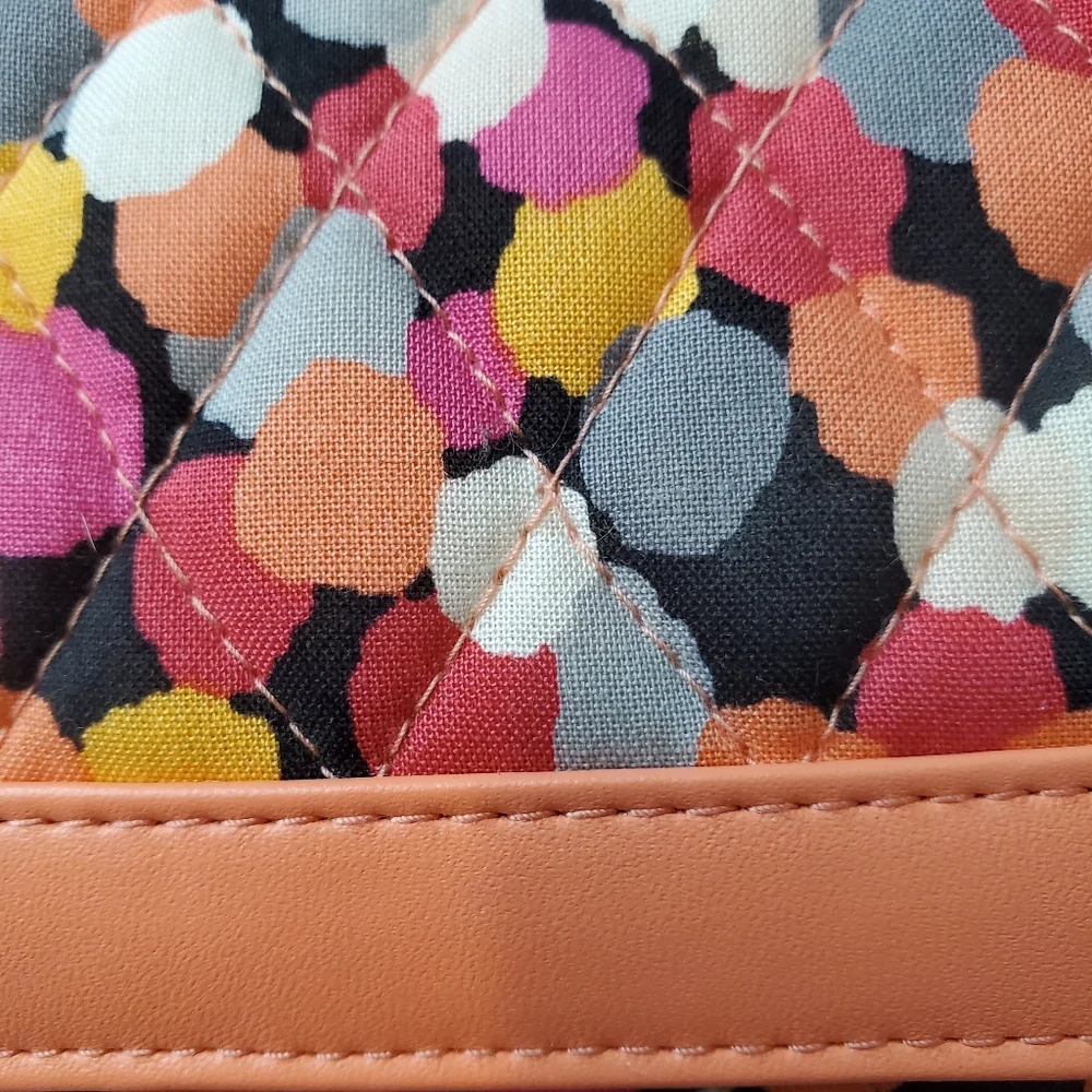 Vera Bradley Pixie Confetti Tri Fold Pink Multi Color NWT